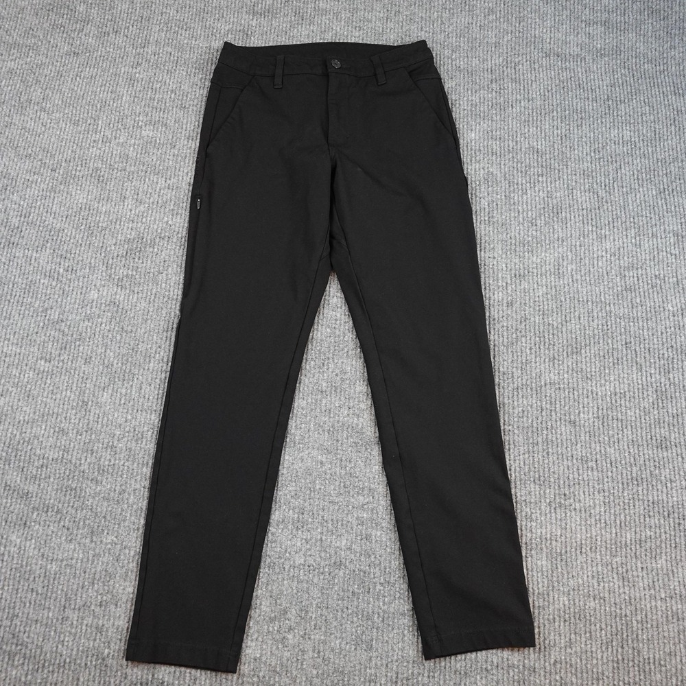 BYLT Premium Basics Pants Mens 31 (29x28) Black Stretch Chino Travel Casual
